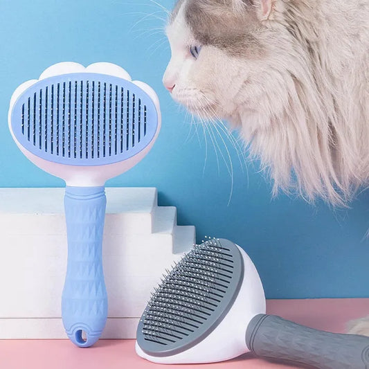 Self-Cleaning Pet Grooming Brush