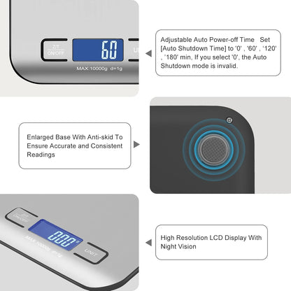 Multi-Use Stainless Steel Digital LCD Scale