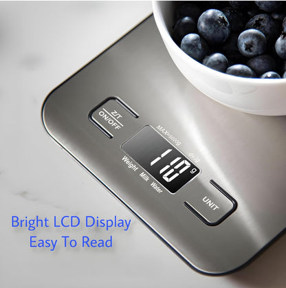 Multi-Use Stainless Steel Digital LCD Scale