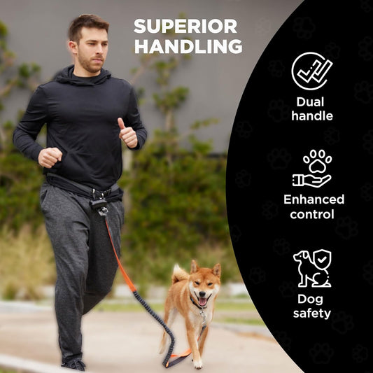 Hands-Free Elastic Reflective Dog Leash