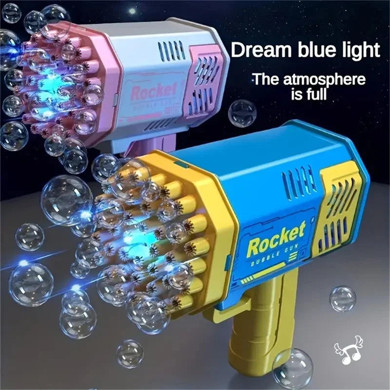 Automatic Colorful Light-Up Bubble Gun