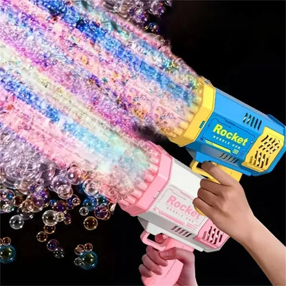 Automatic Colorful Light-Up Bubble Gun