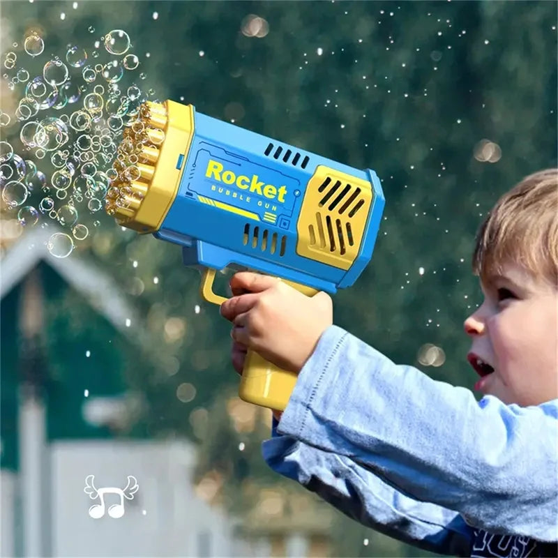 Automatic Colorful Light-Up Bubble Gun