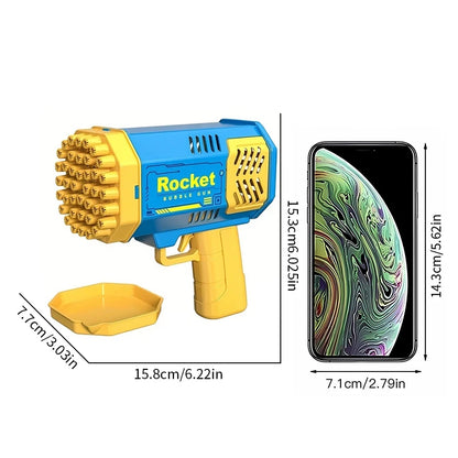 Automatic Colorful Light-Up Bubble Gun