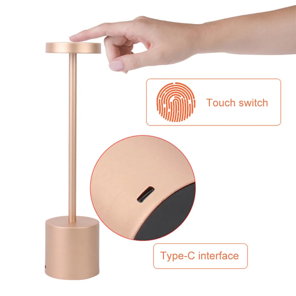 Touch Control Dimmable Metal Lamp