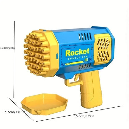 Automatic Colorful Light-Up Bubble Gun