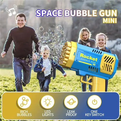 Automatic Colorful Light-Up Bubble Gun