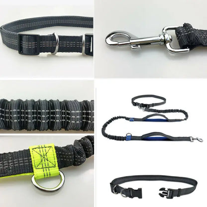 Hands-Free Elastic Reflective Dog Leash