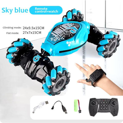 Dual-Controlled 360° Rotating RC Stunt Car