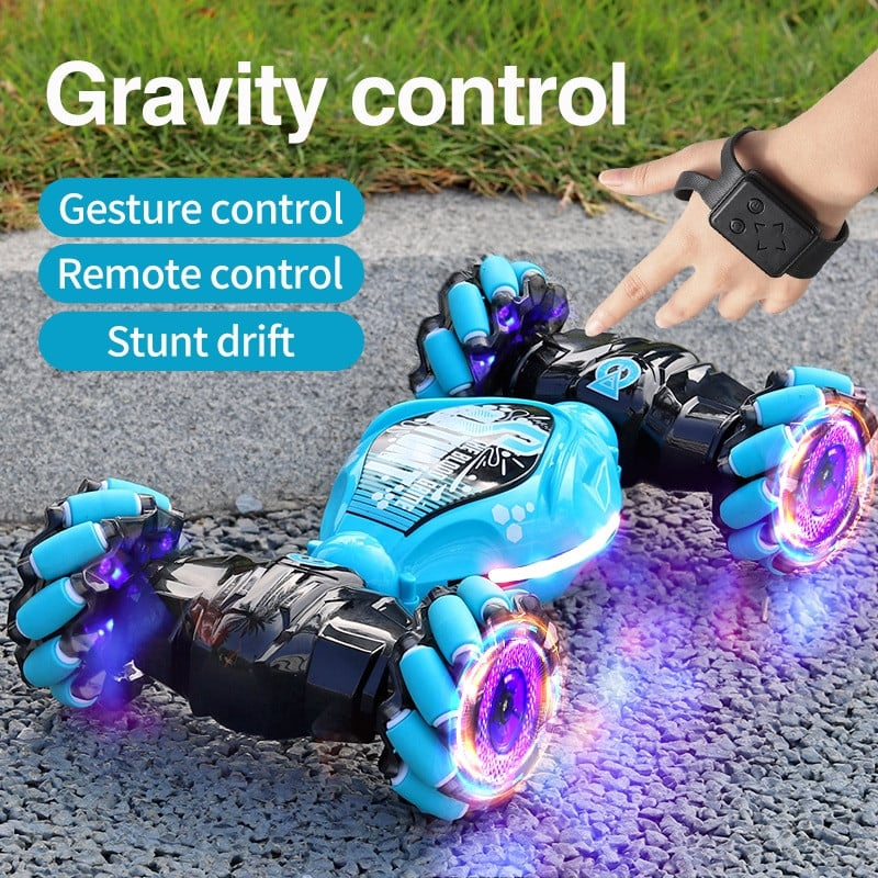 Dual-Controlled 360° Rotating RC Stunt Car