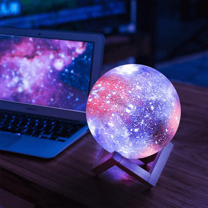 Galaxy Moon Glow Lamp