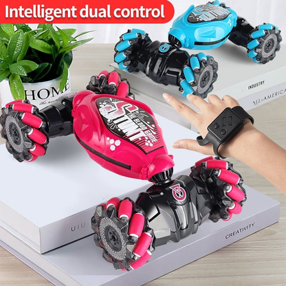 Dual-Controlled 360° Rotating RC Stunt Car