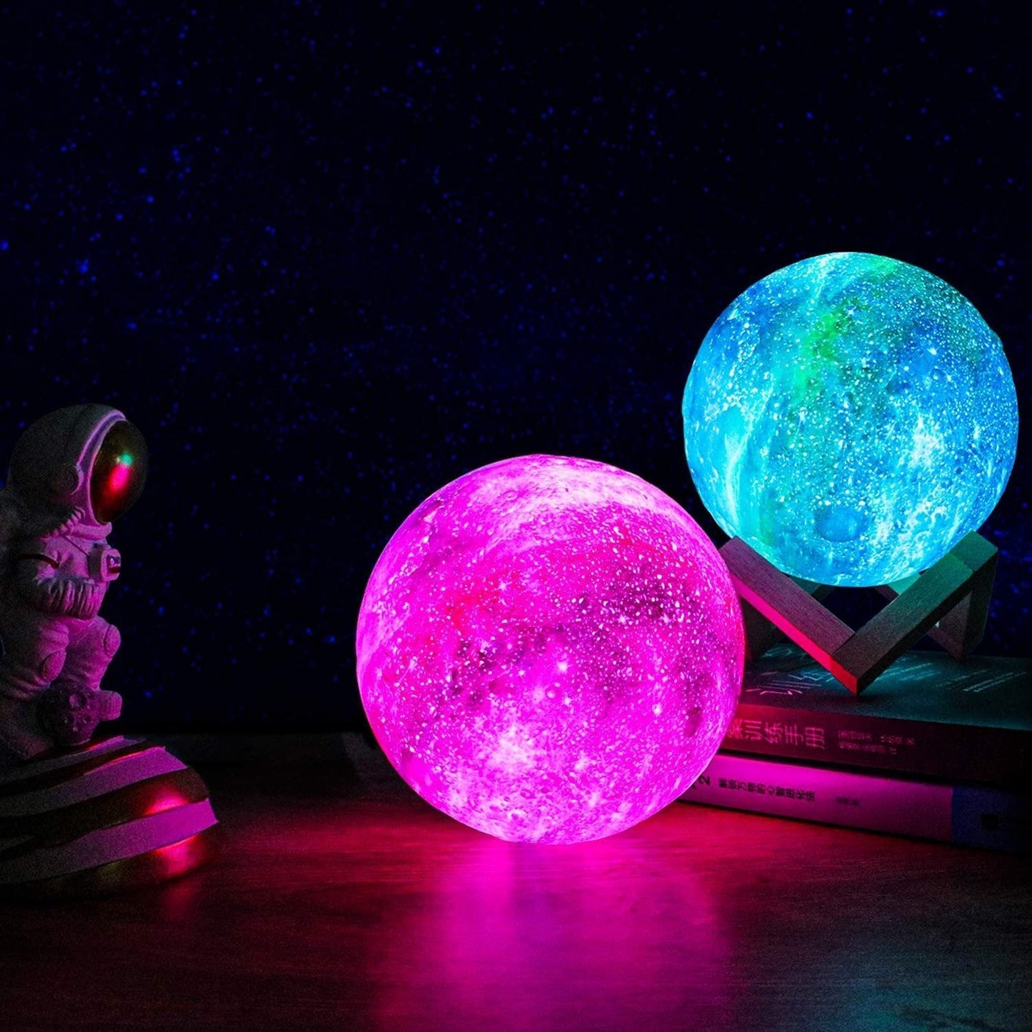 Galaxy Moon Glow Lamp