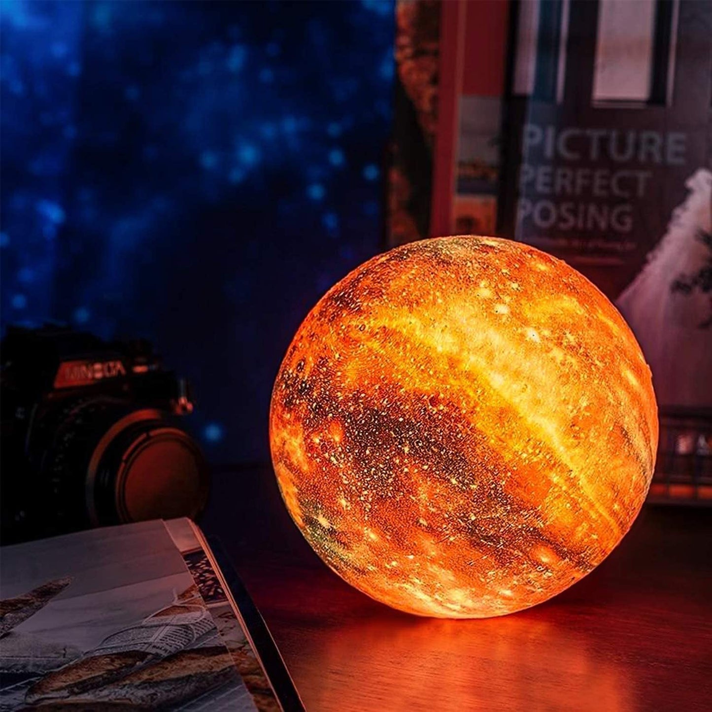 Galaxy Moon Glow Lamp