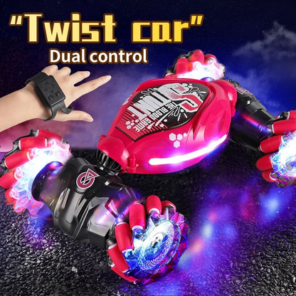 Dual-Controlled 360° Rotating RC Stunt Car